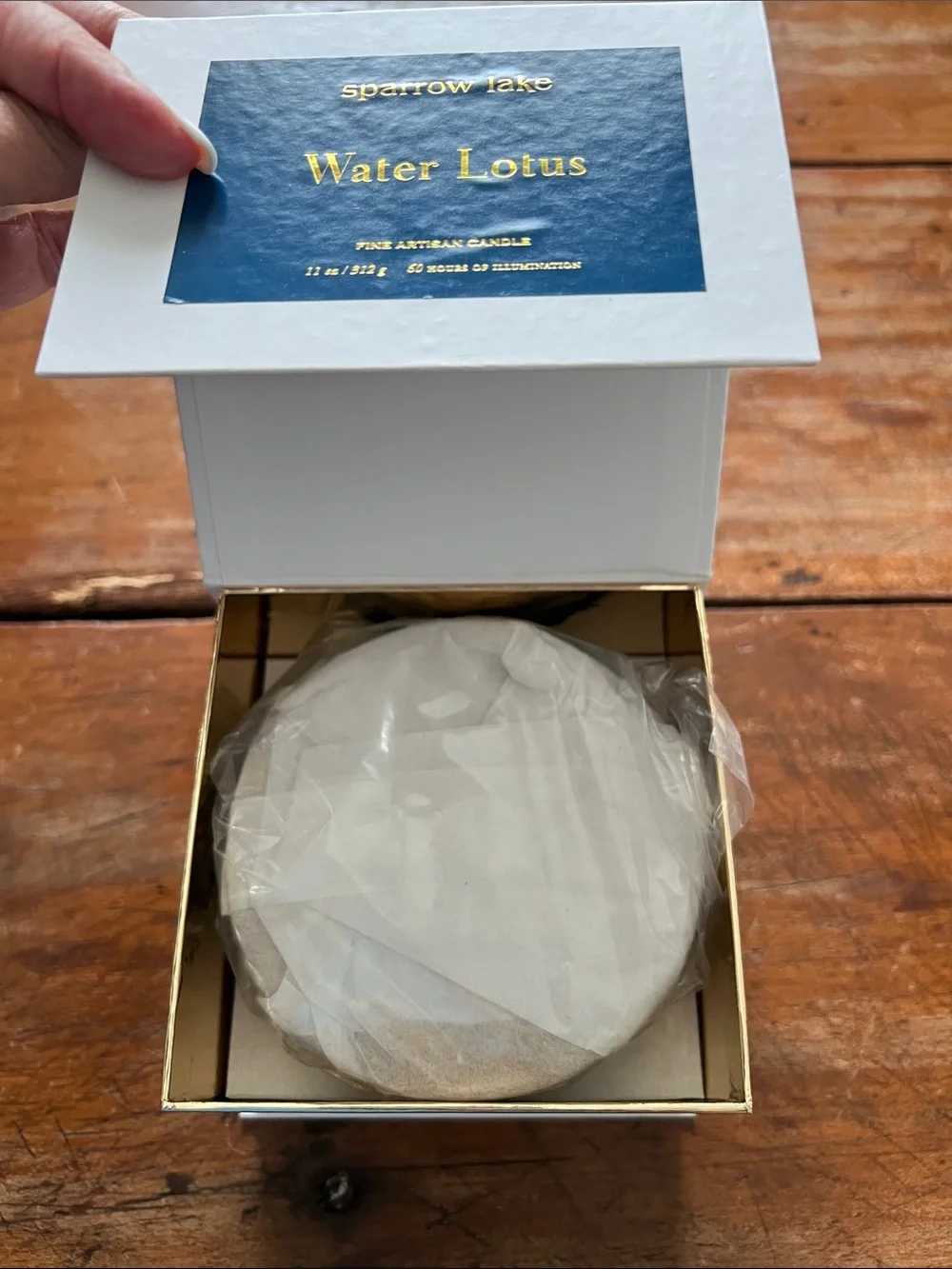 Sparrow Lake Water Lotus Candle - 11 ounce